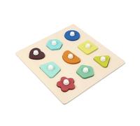 ZUNOXAZ Puzzle in Legno Educativo per Gioco Abbinamento Cartoon Tavola Puzzle Portatile per Sviluppo Coordinazione Occhio Mano e Creatività