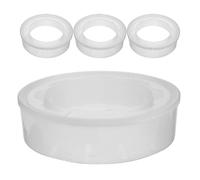 ZUNOXAZ Ricarica Anelli per Secchio Pannolini 4 Pezzi, Accessori di Ricambio in Plastica Resistente, Sigillante Antiodore, Compatibile con Contenitori per Pannolini per Uso