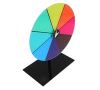 ZUNOXAZ Ruota da Gioco Slot della Ruota dei premi Ruota dei premi Portatile per la Festa Ruota del Premio di attività Divertente Giochi di Festa da Tavolo Ruota del Premio Rotante Acrilico