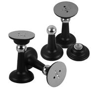 ZUNOXAZ Set da 4 Fermaporta Magnetici in Silicone per Camper con Supporto Antiscivolo, Limitatore di Arresto Porta con Fissaggio Adesivo e Viti, Accessori Resistenti in Acciaio Inox