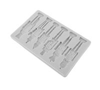 ZUNOXAZ Stampo in Silicone Antiaderente a Forma di Soldato Schiaccianoci, Mini Stampo Natalizio per Decorazioni di Torte e Biscotti, Utensile per Dolci e Artigianato Festivo di Natale