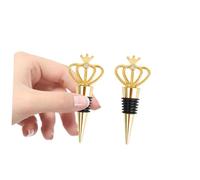 ZUNOXAZ Tappo per Bottiglie di Vino a Corona in Lega Dorata Tappo di Chiusura Creativo Riutilizzabile Sigillante per Feste Nuziali e Conservazione di Vino e Bevande