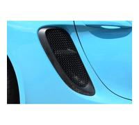 Zunsport Compatible with Porsche 718 Boxster/Cayman GTS 4.0 - Side Vent Grille Set - Black Finish (2020 -)