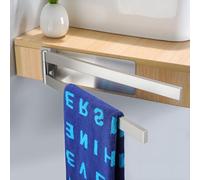 ZUNTO Porta Asciugamani da Parete, Autoadesivo Port Salviette Bagno, Doppio e Girevole a 180°, Portasciugamani Acciaio Inox 304 Spazzolato, 2 Bracci