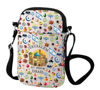 Zuo Bao Borsa a tracolla da viaggio a Gerusalemme, idea regalo per viaggi in Israele, Gerusalemme, INCH