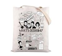 Zuo Bao Borsa per cosmetici con citazione divertente Oh What's Occurring Borsa per cosmetici regalo per i fan della televisione britannica, Cosa succede, CM