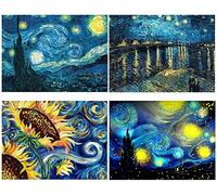 ZuoAnLF Diamond Painting Kit Completo,4 Pezzi Pittura Diamante 5D,Dipinti Decorazioni per Pareti Domestiche,Passatempo per Adulti Bambini,30x40 cm