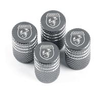 ZUOBYMBC 4 Pezzi Auto Valvola Pneumatici per Abarth 595 2016-, Tappi per Valvole Pneumatici Auto,Sostituzione Tappi parapolvere Pneumatici Auto,Impermeabili,B