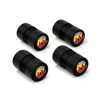 ZUOBYMBC 4 Pezzi Auto Valvola Pneumatici per Abarth 695 2014-, Tappi per Valvole Pneumatici Auto,Sostituzione Tappi parapolvere Pneumatici Auto,Impermeabili