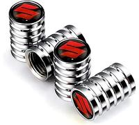 ZUOBYMBC 4 Pezzi Auto Valvola Pneumatici per Suzuki Ciaz Samurai Jimny Swift Kizashi Ignis Ertiga, Tappi per Valvole Pneumatici Auto,Sostituzione Tappi parapolvere Pneumatici Auto,Impermeabili,C