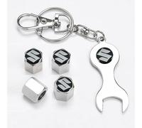 ZUOBYMBC 4 Pezzi Auto Valvola Pneumatici per Suzuki Jimny Vitara Quick Sx4, Tappi per Valvole Pneumatici Auto,Sostituzione Tappi parapolvere Pneumatici Auto,Impermeabili,B