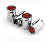 ZUOBYMBC 4 Pezzi Auto Valvola Pneumatici per Suzuki Vitara 2015-2021, Tappi per Valvole Pneumatici Auto,Sostituzione Tappi parapolvere Pneumatici Auto,Impermeabili,A