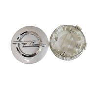 ZUOBYMBC 4 Pezzi Coprimozzo Coprimozzi per Opel Agila 54mm,Coprimozzo per Auto,Tappi per Ruote Cerchi Coprimozzi,Coprimozzi Ruota,Centro Tappo Trim Emblema,Silver