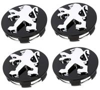 ZUOBYMBC 4 Pezzi Coprimozzo Coprimozzi per Peugeot 108 208 2008 308 3008 3008 508 5008 60mm,Coprimozzo per Auto,Tappi per Ruote Cerchi Coprimozzi,Coprimozzi Ruota,Centro Tappo Trim Emblema