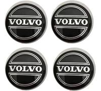ZUOBYMBC 4 Pezzi Coprimozzo Coprimozzi per Volvo XC90 XC70 XC60 V40 V50 V60 V70 S50 60MM,Coprimozzo per Auto,Tappi per Ruote Cerchi Coprimozzi,Coprimozzi Ruota,Centro Tappo Trim Emblema
