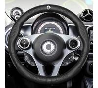 ZUOBYMBC Coprivolante Auto per Smart 450 451 453 Fortwo Forfour, coprivolante Auto,coprivolante,Copri Volante per Auto,37-38 cm Coprivolante,Copri Volante,Antiscivolo