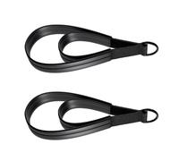 Zuoeay 1 paio di comode cinghie per pilates con doppio anello con anelli a D, facili da usare per lo stretching e la flessibilità, cinghie per esercizi a doppio anello