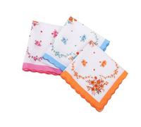 Zuoeay 3. Collezione di fazzoletti da sposa in pizzo, 12 pezzi: cotone ricamato di alta qualità, elegante set di accessori da sposa, coppia di fazzoletti ricamati di lusso per matrimoni, Modello fiore