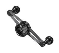 Zuoeay 360 Rotazione 17mm Testa A Sfera Due Adattatori Supporto Del Telefono Per Aggiungere Supporti Extra Telefono A Treppiedi Auto Fotografia Live Streaming Staffe di Montaggio Del Telefono