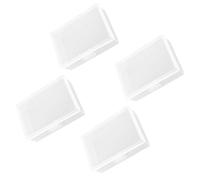 Zuoeay 4 scatole trasparenti per carte da gioco, carte da gioco, per organizzare carte da gioco durature per le banche