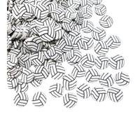 Zuoeay 50/100 g di perline in argilla polimerica a forma di pallavolo, per progetti fai da te, gioielli, unghie, arte e sport, decorazione a tema pallavolo