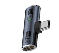 Zuoeay Adattatore 2 in 1 da tipo C a cuffie USB portatile per cuffie e tipo di ricarica con adattatore per auricolari USB C da 100 W