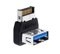 Zuoeay Adattatore per scheda madre USB 3.1 per scheda madre del computer con connettore a 90 gradi TIPO E Header