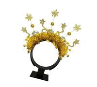 Zuoeay Anno 2025 Polvere Scintillante Hairhoop Festival Copricapo Carnevale Copricapo Puntelli Festa New Eve Fascia per tutte le età Nuova fascia