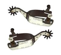 Zuoeay Basso Carbonio Acciaio Stivale Di Cavallo Sperone Decorazione Western Boy Cavalli Attrezzature Da Competizione Per Gli Uomini E Le Donne Enduring Western Cowboy Cavallo Per Equitazione