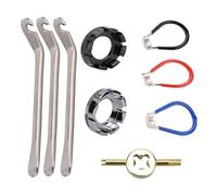 Zuoeay Biciclette Chiave Raggi Ruota Centraggio Universale Nipples Tenditore Portatile Raggi Bici Strumento di Regolazione Per La Riparazione Della Bicicletta Centraggio Ruota Universali Tenditore