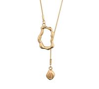 Zuoeay Collana con ciondolo geometrico irregolare, elegante, lunga, con ciondolo geometrico, per gli appassionati di moda moderna, Misura unica, come descritto, come descritto