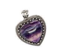 Zuoeay Collana con ciondolo in labradorite e ametista, realizzata a mano, portatile, per aggiungere mistero a qualsiasi outfit elegante, collana in pietra artigianale, Misura unica, come descritto