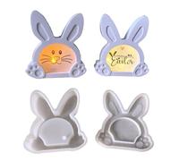 Zuoeay Conigli in Silicone Multiuso per Atmosfere Figurine leggere e creative per progetti Conigli in silicone