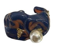Zuoeay Elegante Anello Aperto Olio Goccia Con Lamina D'oro Regolabile Ceramica Gioielli Alla Moda Per Gli Appassionati Di Moda Gioielli Delle Donne, Misura unica, come descritto, come descritto