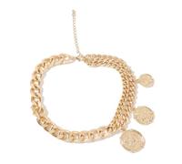 Zuoeay Elegante collana con ciondolo a forma di moneta unica, ornamento per donne alla ricerca di accessori alla moda portafortuna, Misura unica, come descritto, come descritto