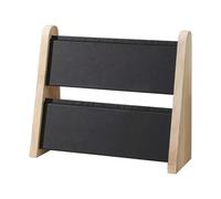 Zuoeay Espositore per collane salvaspazio fatto a mano a doppio strato in legno espositore per collane per negozi di gioielli e case organizer per gioielli stand