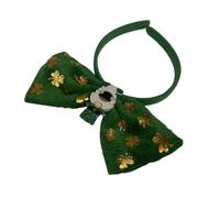 Zuoeay Leprechaun Blingbling Fascia per capelli in pizzo con trifoglio Bowknot Accessori per foto Festa irlandese Copricapo Cosplay Accessori Bowknot Fascia per le donne