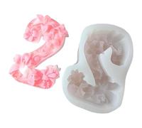 Zuoeay Numero di compleanno in silicone riutilizzabile flessibile mestiere per personalizzare celebrazione materiali sicuri rilascio facile numero di compleanno flessibile