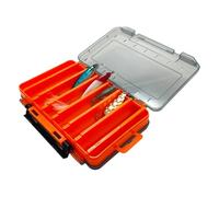 Zuoeay Scatola per attrezzatura da pesca a doppia faccia Jigs Head Spinner Hook Baits Tool Case Accessori Tool Storage Box Enduring Lures Container