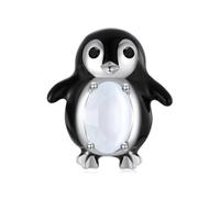 ZUOHUI Charm a forma di pinguino in argento sterling 925 da donna, for braccialetti Pandora, regalo festivo, creazione di gioielli fai da te