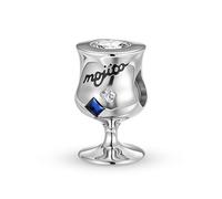 ZUOHUI Charm a forma di tazza di Mojito di mezzanotte in argento Sterling S925 - foro da 4,5 mm for bracciali Pandora, creazione di gioielli fai da te, regalo for donne (mamme, sorelle, amiche)