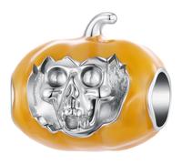 ZUOHUI Charm Halloween in rame placcato oro nero for Pandora Bracciale | Set di compatibile con Troll Biagi Chamilia Ragno Zucca Luminosi Gioielleria Regalo for Lei Ciondolo Pendente Compleanno