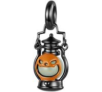 ZUOHUI Charm Halloween in rame placcato oro nero for Pandora Bracciale | Set di compatibile con Troll Biagi Chamilia Ragno Zucca Luminosi Gioielleria Regalo for Lei Ciondolo Pendente Compleanno