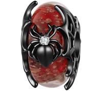 ZUOHUI Charm Halloween in rame placcato oro nero for Pandora Bracciale | Set di compatibile con Troll Biagi Chamilia Ragno Zucca Luminosi Gioielleria Regalo for Lei Ciondolo Pendente Compleanno