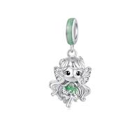 ZUOHUI Charm in argento sterling 925 a forma di elfo guardiano per braccialetti Pandora, creazione di gioielli fai da te, regalo di compleanno per donne(Forest Spirits BSC1202)