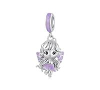 ZUOHUI Charm in argento sterling 925 a forma di elfo guardiano per braccialetti Pandora, creazione di gioielli fai da te, regalo di compleanno per donne(Star Spirits BSC1204)