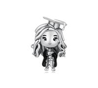 ZUOHUI Charm Ragazza Laureata in rame placcato for Pandora Bracciale DIY