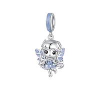 ZUOHUI Charms da donna in argento sterling 925 con fate del ghiaccio e della neve, per braccialetti Pandora, fiocchi di neve invernali, regalo fai da te per la creazione di gioielli(BSC1200)