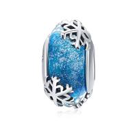 ZUOHUI Charms da donna in argento sterling 925 con fate del ghiaccio e della neve, per braccialetti Pandora, fiocchi di neve invernali, regalo fai da te per la creazione di gioielli(SCC862)