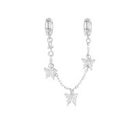 ZUOHUI Charms da donna in argento sterling 925 con motivo a farfalla, stile dolce rosa, for braccialetti Pandora, regalo festivo, creazione di gioielli fai da te(SCC2829)